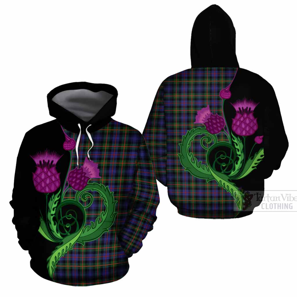 Fleming Tartan Cotton Hoodie Traditional Scottish Thistle