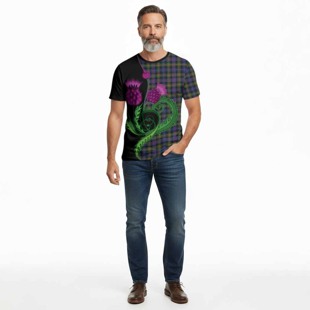 Fleming Tartan Cotton T-shirt Traditional Scottish Thistle
