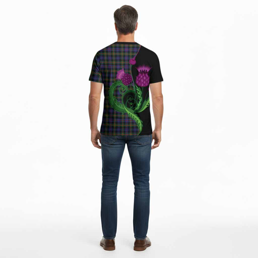 Fleming Tartan Cotton T-shirt Traditional Scottish Thistle