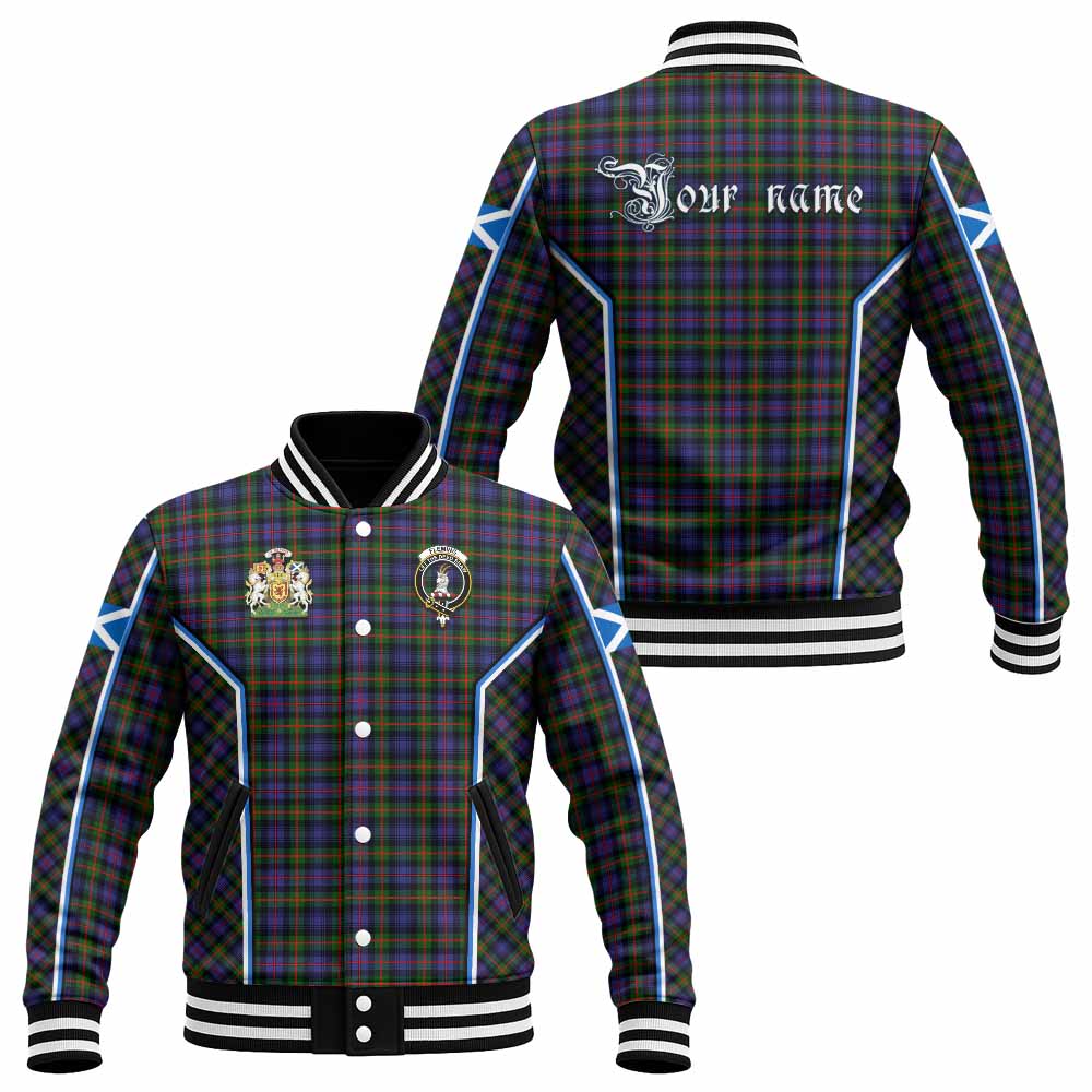Fleming Tartan Crest Baseball Jacket Scotland Coat of Arm Flag Style - Tartan Vibes Clothing