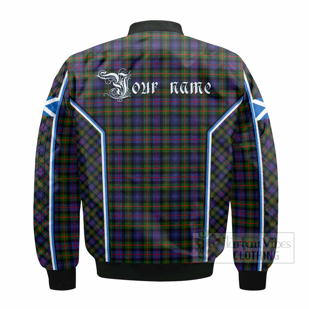 Fleming Tartan Crest Bomber Jacket Scotland Coat of Arm Flag Style - Tartan Vibes Clothing
