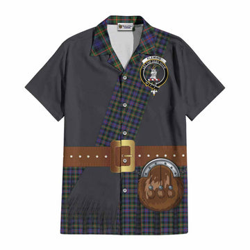 Fleming Tartan Crest Cotton Hawaiian Shirt Kilt Costume Style