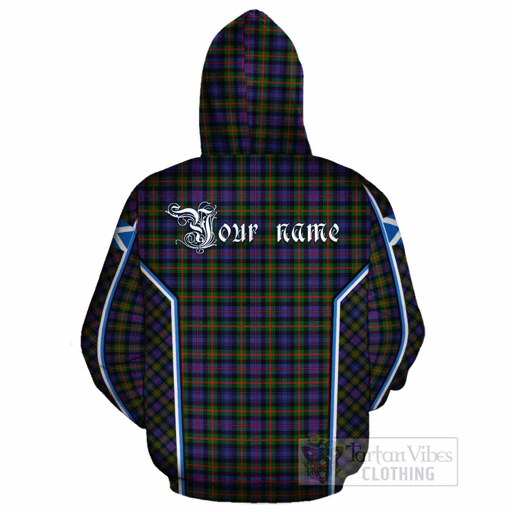 Fleming Tartan Crest Cotton Hoodie Scotland Coat of Arm Flag Style - Tartan Vibes Clothing