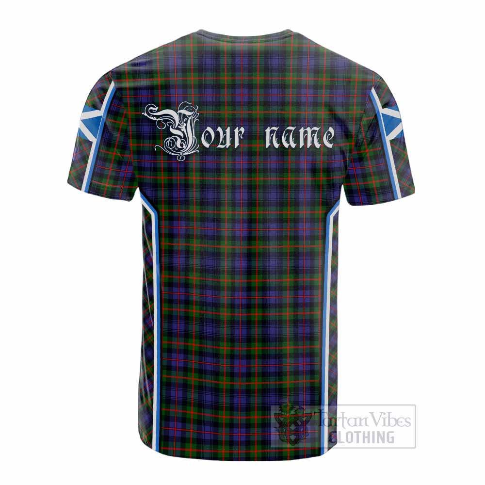 Fleming Tartan Crest Cotton T-shirt Scotland Coat of Arm Flag Style - Tartan Vibes Clothing