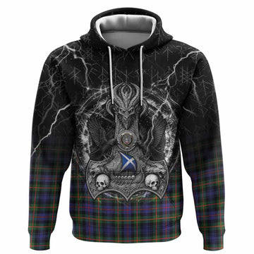 Fleming Tartan Crest Hoodie Celtic Odin's Raven Legacy