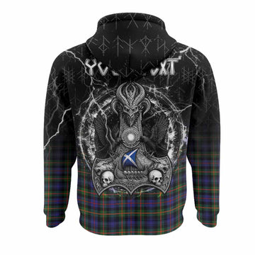 Fleming Tartan Crest Hoodie Celtic Odin's Raven Legacy