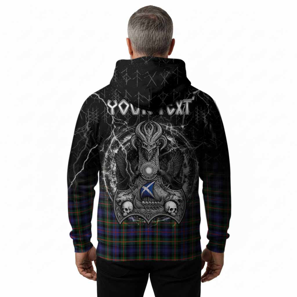 Fleming Tartan Crest Hoodie Celtic Odin's Raven Legacy