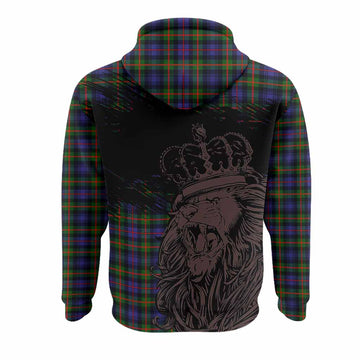 Fleming Tartan Crest Hoodie Crowned Lion Heritage Style