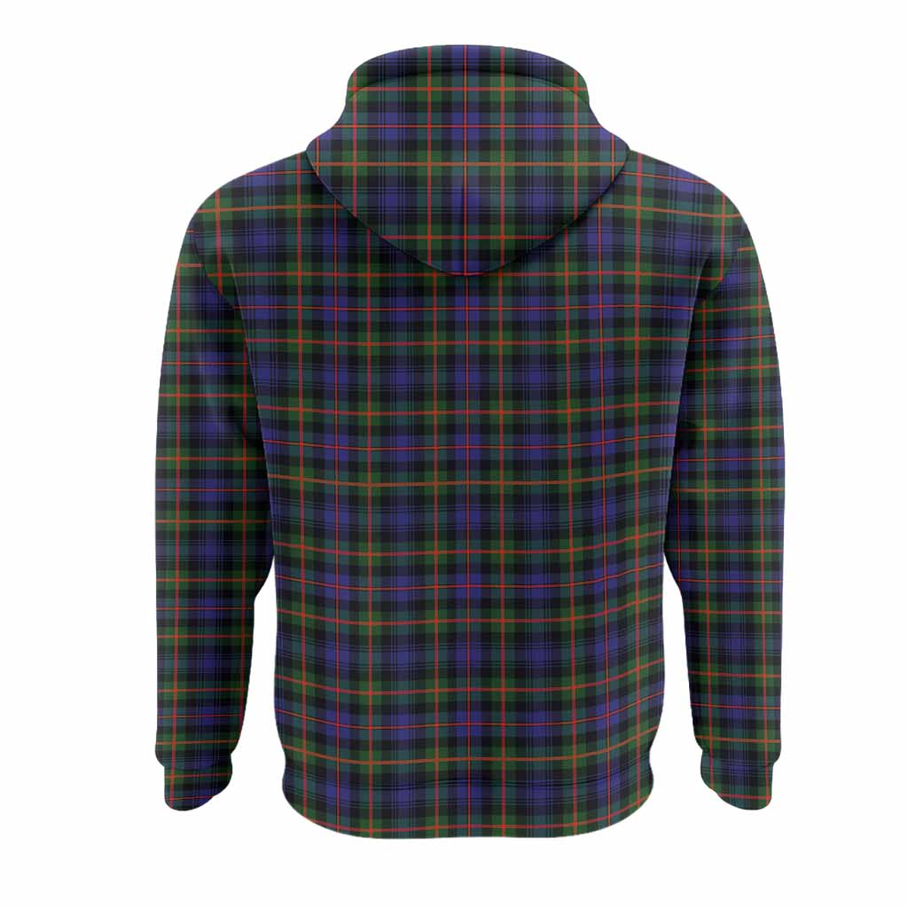 Fleming Tartan Crest Hoodie Ferocious Lion Style