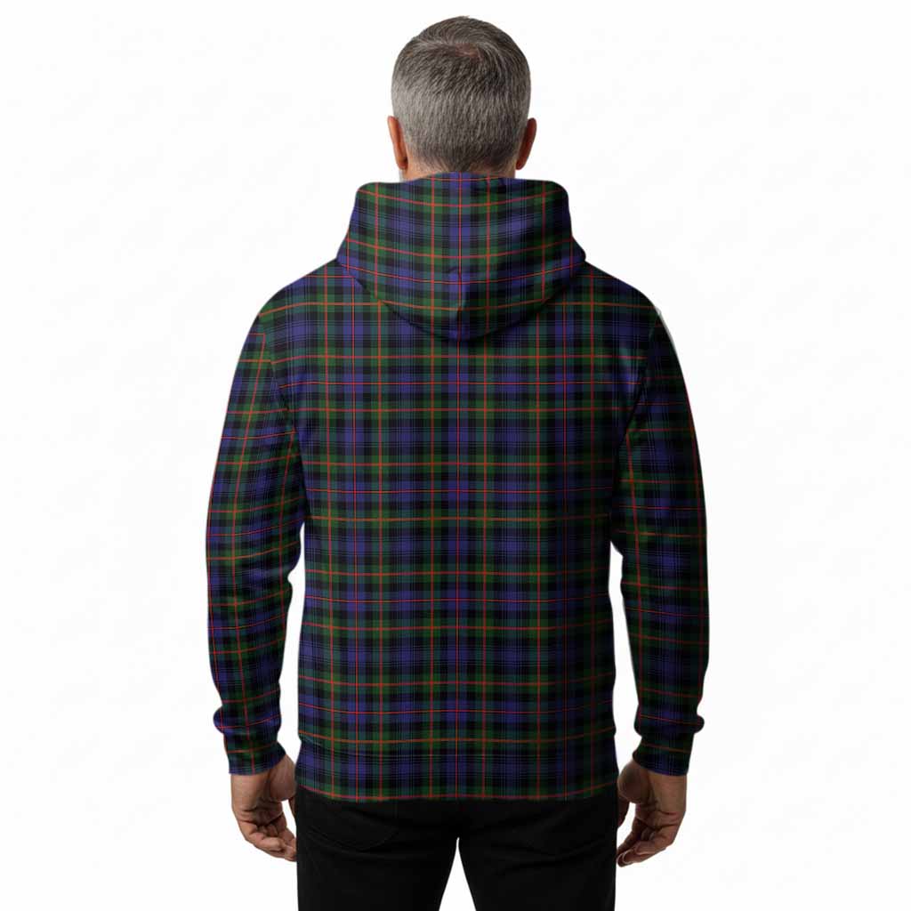 Fleming Tartan Crest Hoodie Ferocious Lion Style