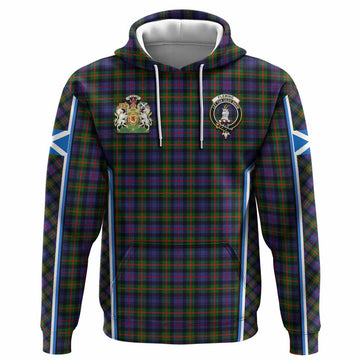 Fleming Tartan Crest Hoodie Scotland Coat of Arm Flag Style