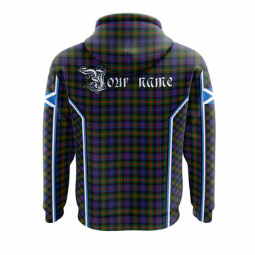 Fleming Tartan Crest Hoodie Scotland Coat of Arm Flag Style