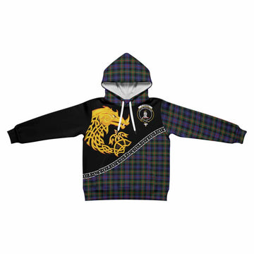 Fleming Tartan Crest Kid Hoodie Legendary Dragon Knot Half Style