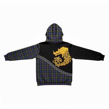 Fleming Tartan Crest Kid Hoodie Legendary Dragon Knot Half Style