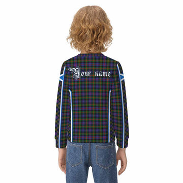 Fleming Tartan Crest Kid Knitted Sweatshirt Scotland Coat of Arm Flag Style