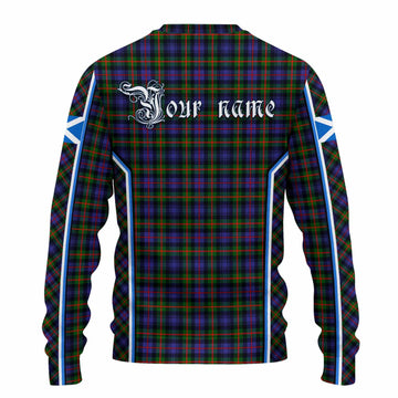 Fleming Tartan Crest Knitted Sweater Scotland Coat of Arm Flag Style - Tartan Vibes Clothing