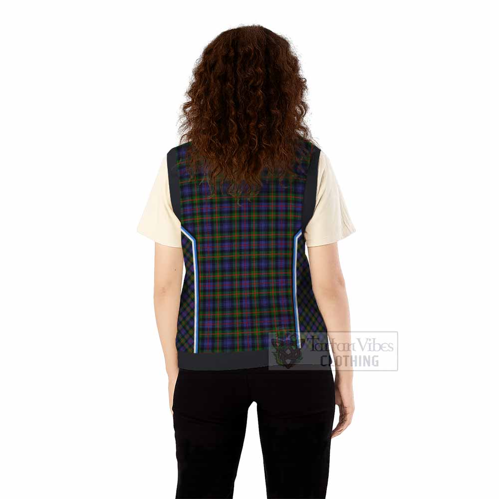 Fleming Tartan Crest Knitted V-Neck Vest Scotland Coat of Arm Flag Style - Tartan Vibes Clothing