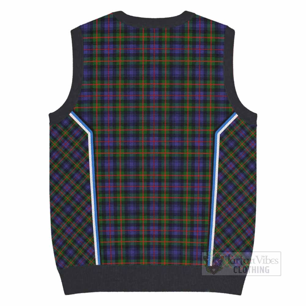 Fleming Tartan Crest Knitted V-Neck Vest Scotland Coat of Arm Flag Style - Tartan Vibes Clothing