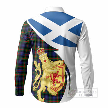 Fleming Tartan Crest Lion Rampant Long Sleeve Button Shirts Classic Scottish Style - Tartan Vibes Clothing