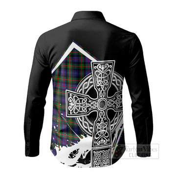 Fleming Tartan Crest Long Sleeve Button Shirts Scottish Celtic Cross Heritage