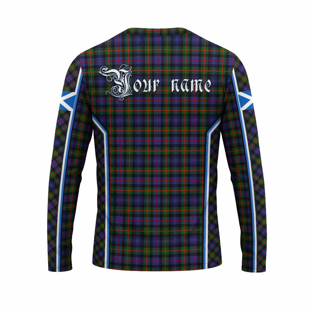 Fleming Tartan Crest Long Sleeve T-Shirt Scotland Coat of Arm Flag Style - Tartan Vibes Clothing