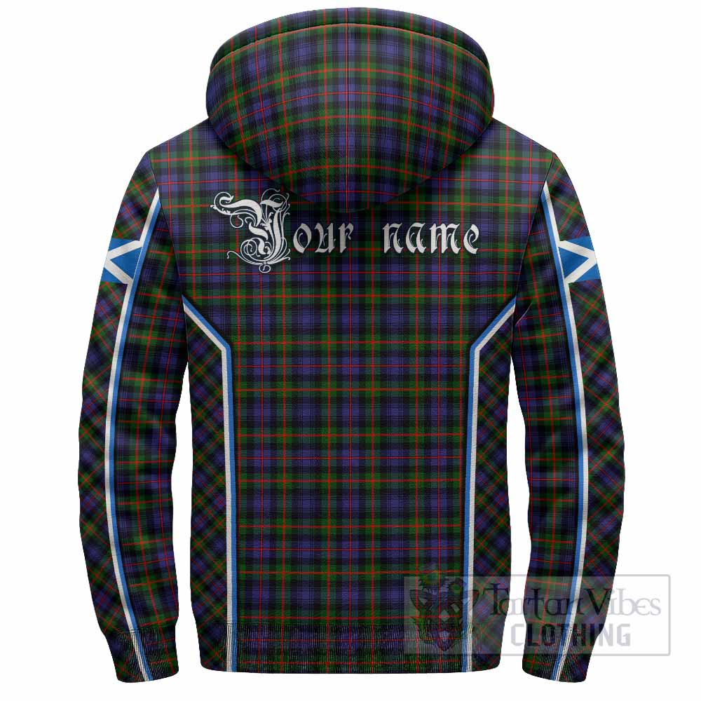 Fleming Tartan Crest Sherpa Hoodie Scotland Coat of Arm Flag Style - Tartan Vibes Clothing