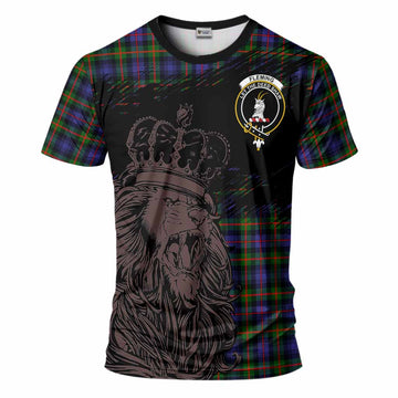 Fleming Tartan Crest T-Shirt Crowned Lion Heritage Style