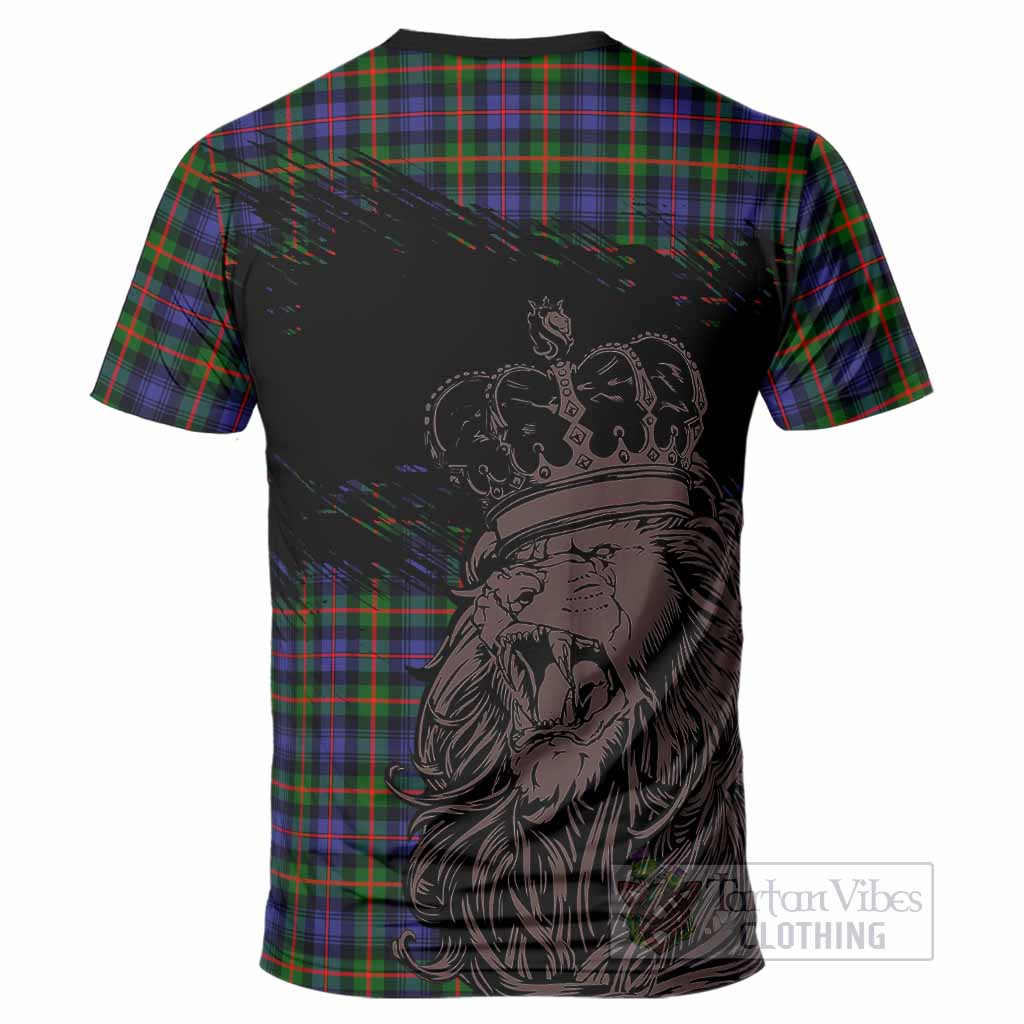 Fleming Tartan Crest T-Shirt Crowned Lion Heritage Style