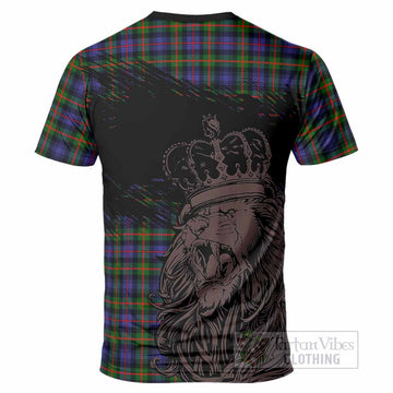 Fleming Tartan Crest T-Shirt Crowned Lion Heritage Style