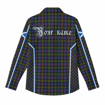 Fleming Tartan Crest Women Casual Shirt Scotland Coat of Arm Flag Style