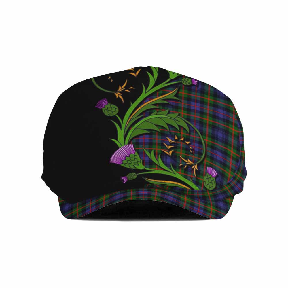 Fleming Tartan Flat Cap, Jeff Cap Scottish Thistle Pride Heritage Art Flat Cap - Tartan Vibes Clothing