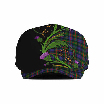 Fleming Tartan Flat Cap, Jeff Cap Scottish Thistle Pride Heritage Art