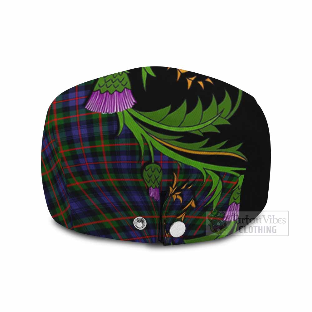Fleming Tartan Flat Cap, Jeff Cap Scottish Thistle Pride Heritage Art - Tartan Vibes Clothing