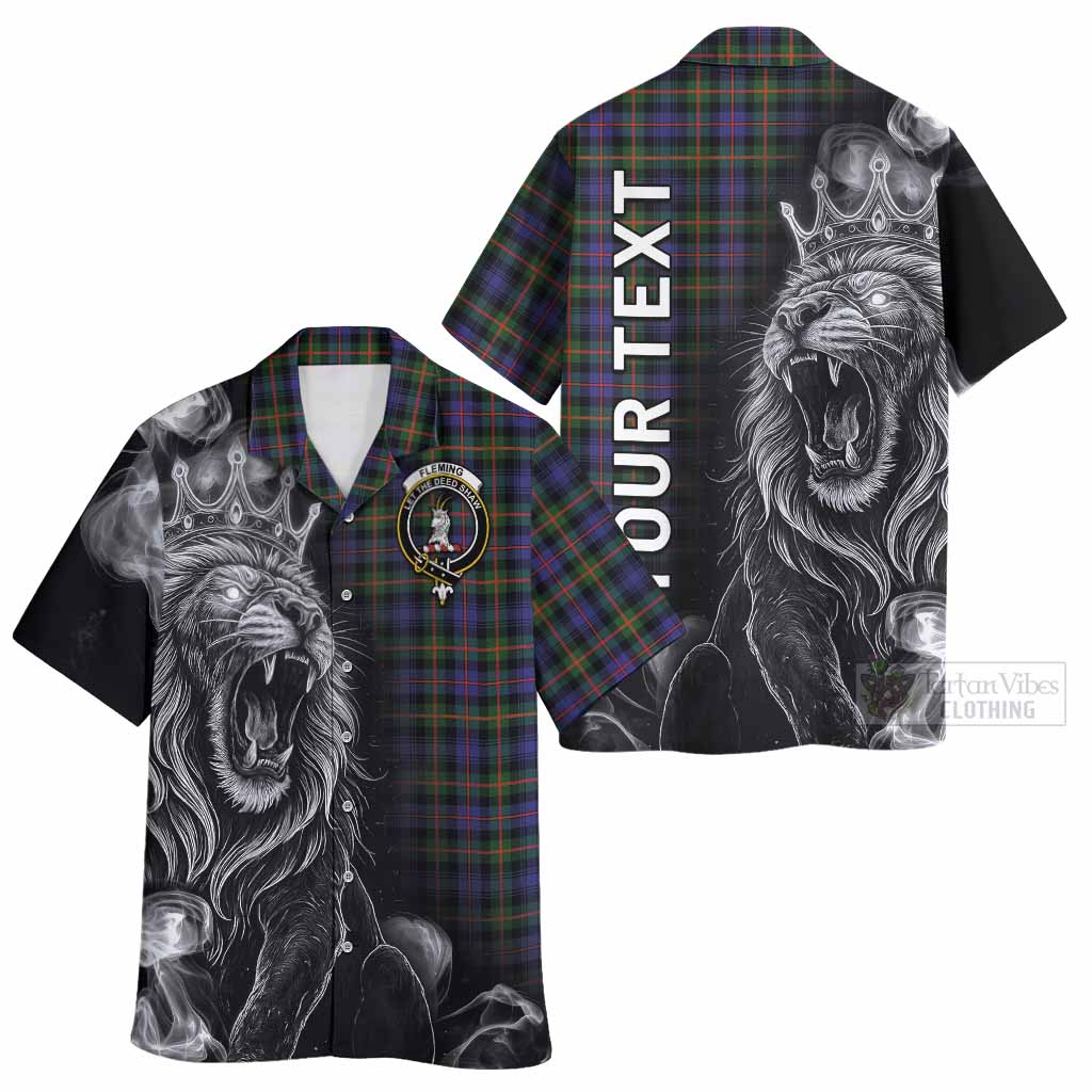 Fleming Tartan Hawaiian Shirt Roaring Lion Heritage