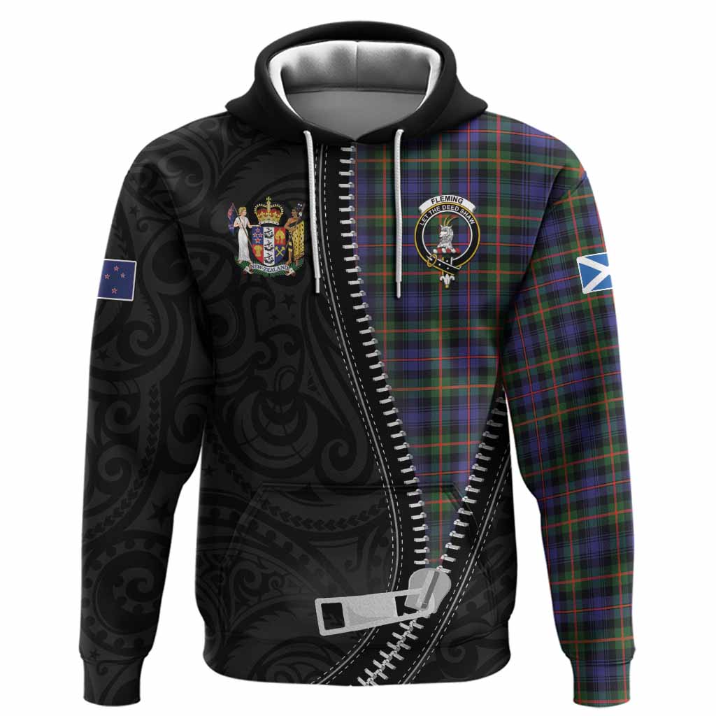 Fleming Tartan Hoodie New Zealand Pattern Unique Zipper Stylized