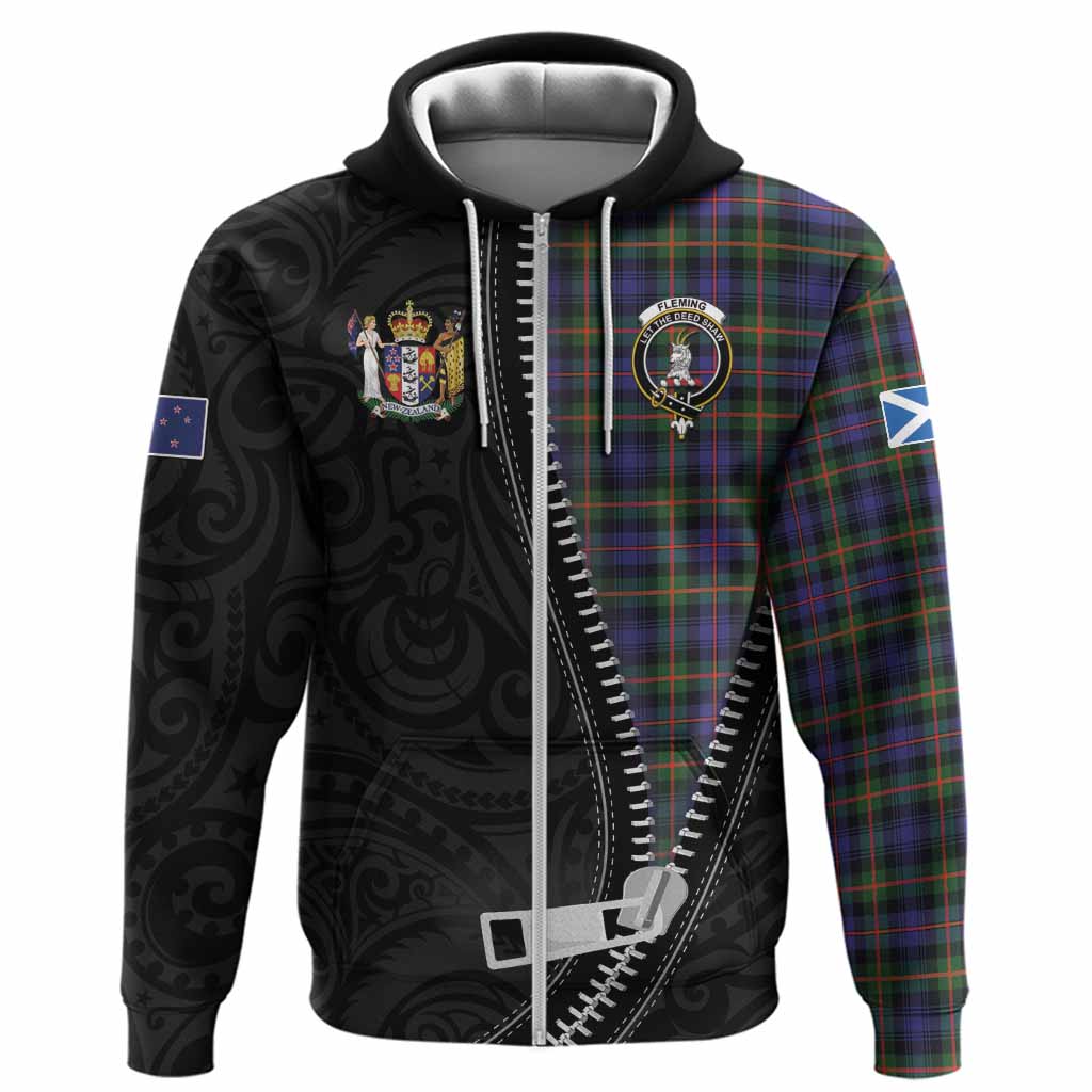 Fleming Tartan Hoodie New Zealand Pattern Unique Zipper Stylized