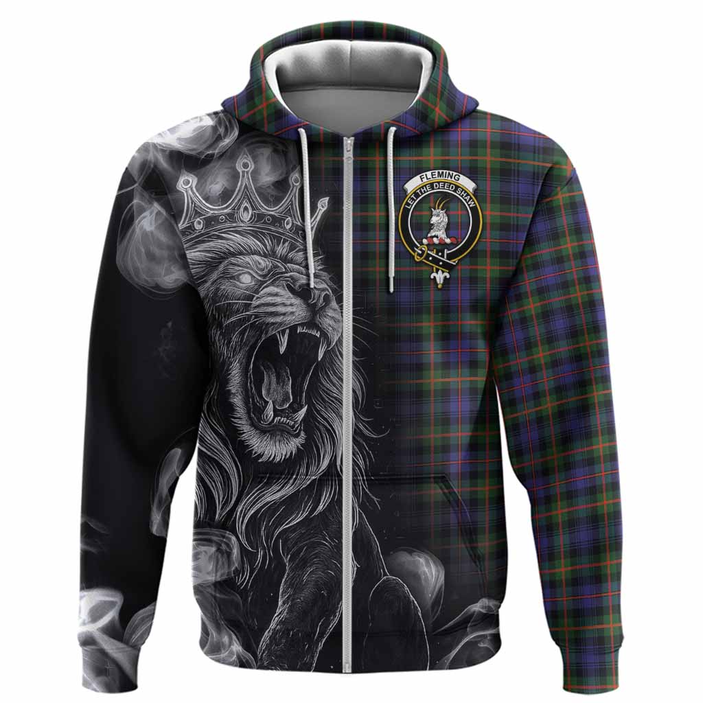 Fleming Tartan Hoodie Roaring Lion Heritage