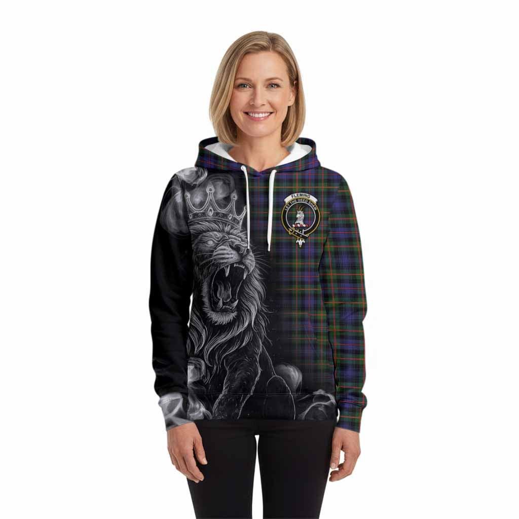 Fleming Tartan Hoodie Roaring Lion Heritage