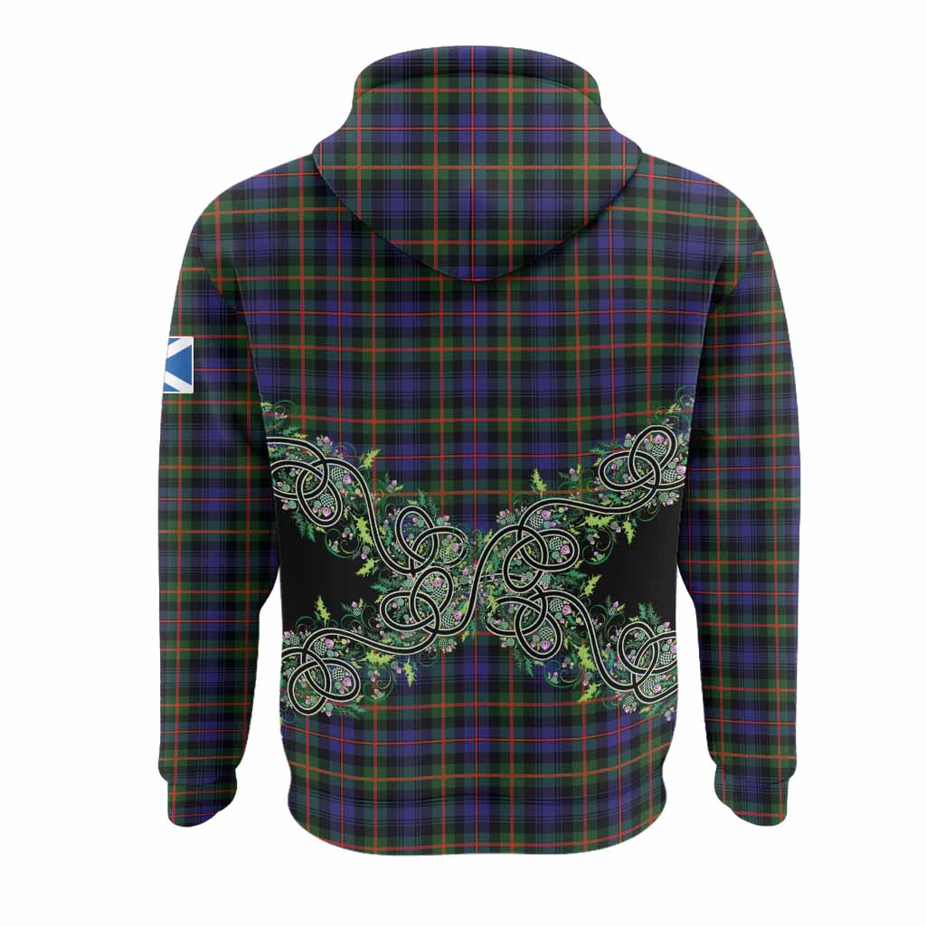 Fleming Tartan Hoodie Thistle Scottish Spirit