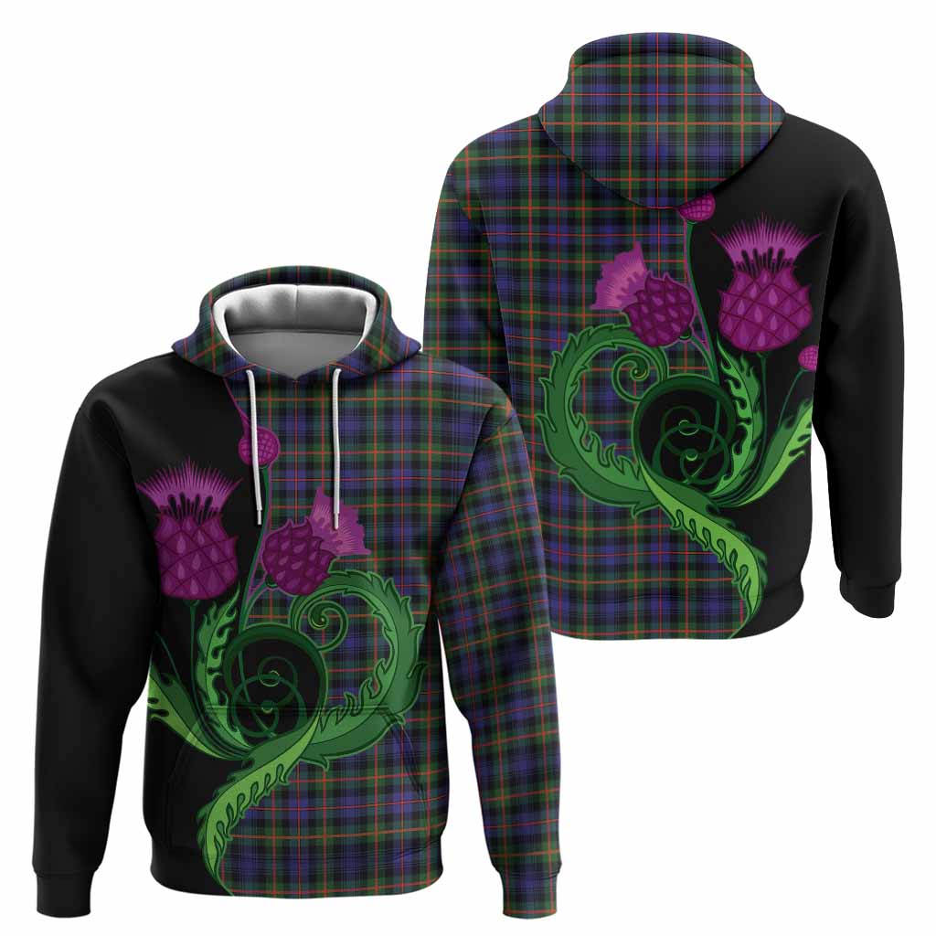 Fleming Tartan Hoodie Traditional Scottish Thistle