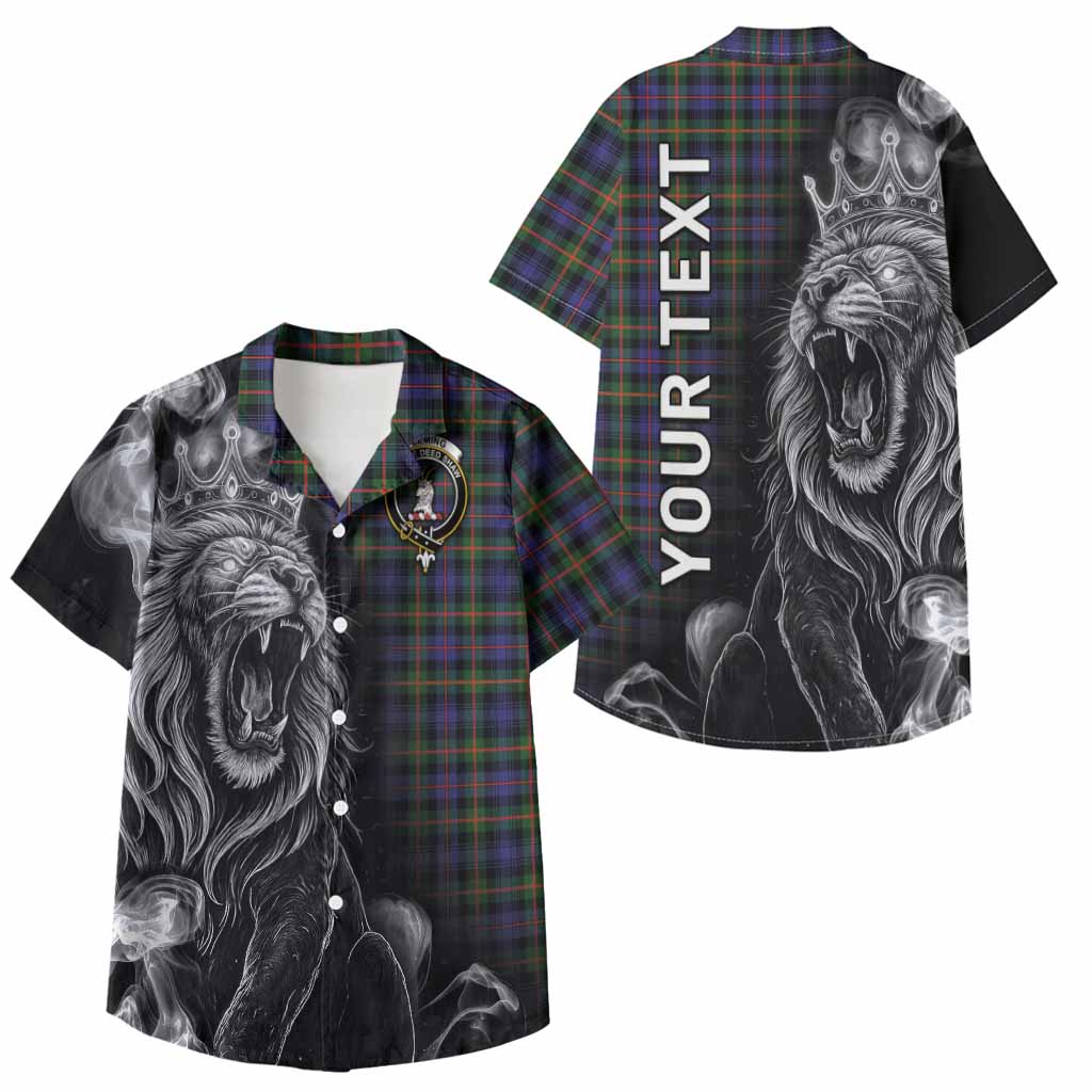 Fleming Tartan Kid Hawaiian Shirt Roaring Lion Heritage