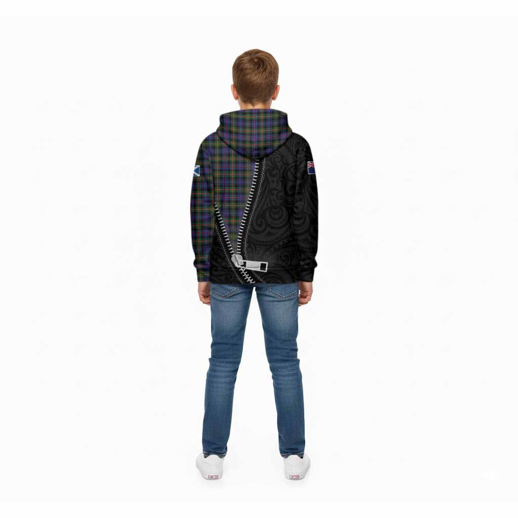 Fleming Tartan Kid Hoodie New Zealand Pattern Unique Zipper Stylized