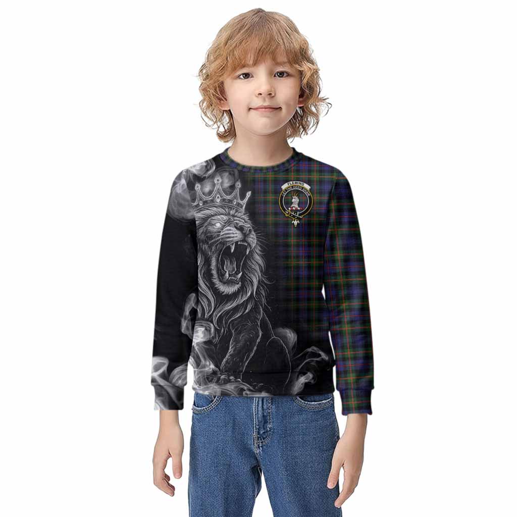 Fleming Tartan Kid Knitted Sweatshirt Roaring Lion Heritage