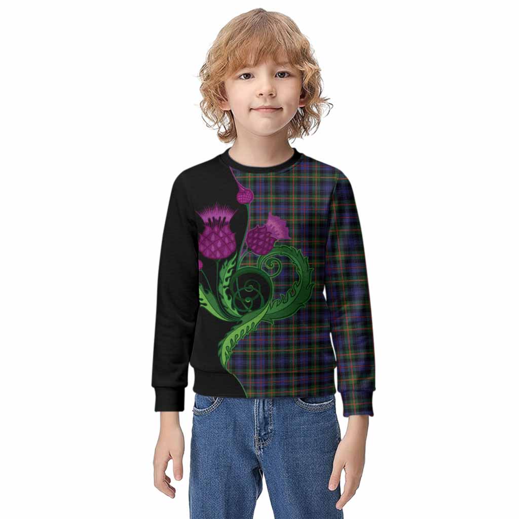 Fleming Tartan Kid Knitted Sweatshirt Traditional Scottish Thistle