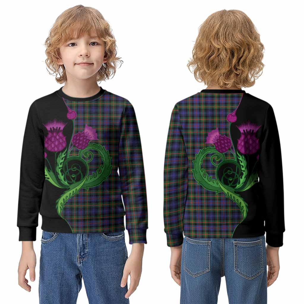 Fleming Tartan Kid Knitted Sweatshirt Traditional Scottish Thistle