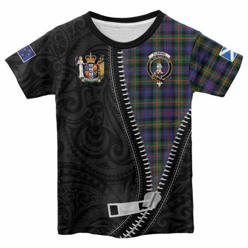 Fleming Tartan Kid T-shirt New Zealand Pattern Unique Zipper Stylized