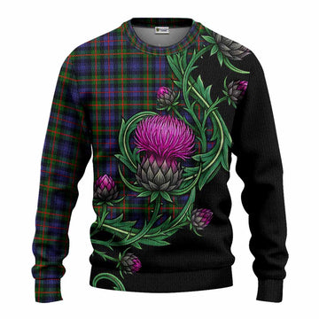 Fleming Tartan Knitted Sweater Resilient Scottish Thistle Unisex - Tartan Vibes Clothing