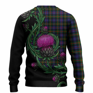 Fleming Tartan Knitted Sweater Resilient Scottish Thistle - Tartan Vibes Clothing