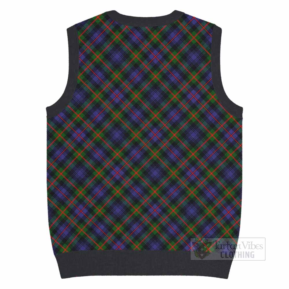 Fleming Tartan  Knitted V-Neck Vest Cross Style