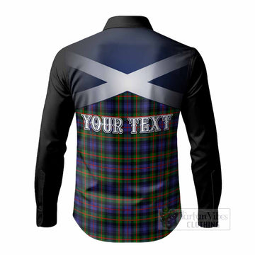 Fleming Tartan Long Sleeve Button Shirts Alba Gu Brath Unicorn Crest